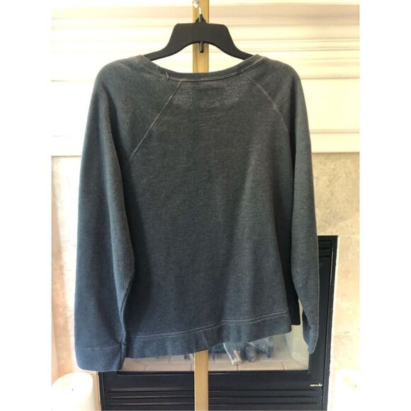 Just My Size Women’s Gray Leopard Print Design  Long Sleeve Crew Neck - Picture 2 of 4